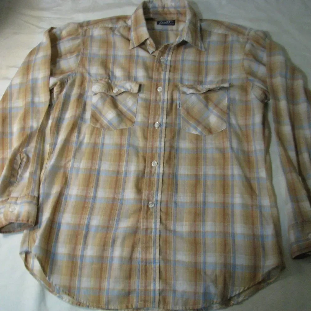Vintage Levi's Plaid Button Down Western Shirt